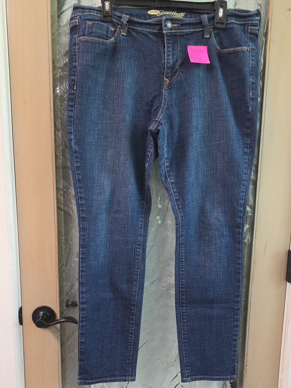 The SweetHearf Slim Stretch Skinny Jeans - Sz14  Dark Blue